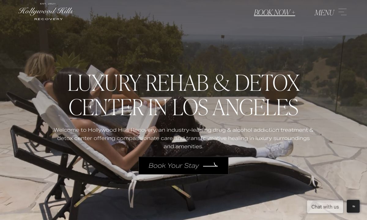 Hollywood Hills Recovery website preview